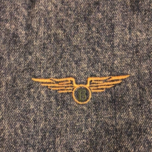 FLIGHT issue gear. Denim zip up bomber jacket.EUC! - Picture 4 of 11